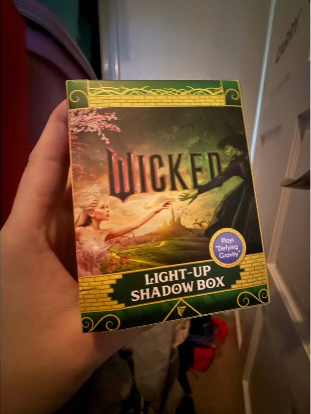 Wicked light up shadow box new in box plays defying gravity